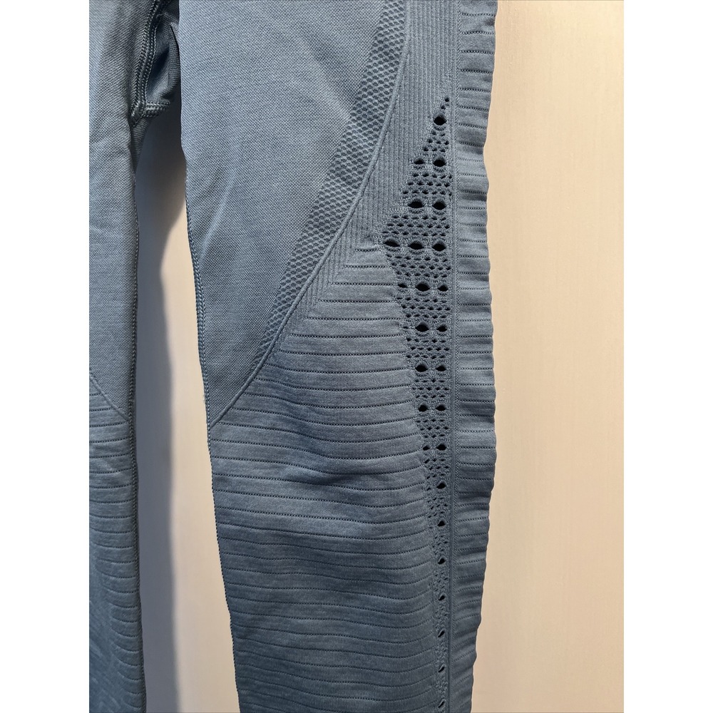 Gymshark‎ Energy Seamless Leggings BLUE Holes/Perforated Sz XS Extra Small - Picture 3 of 8